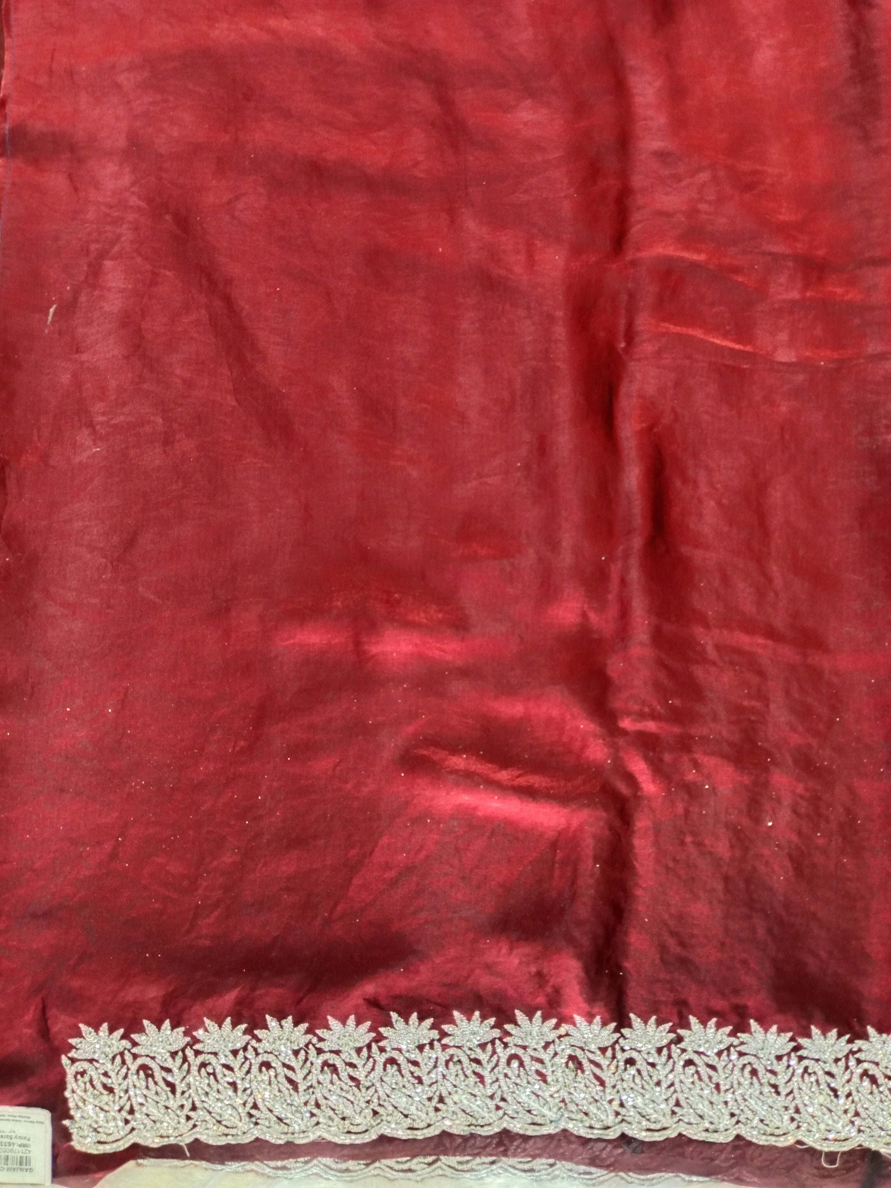MAROON EMBROIDERED SAREE