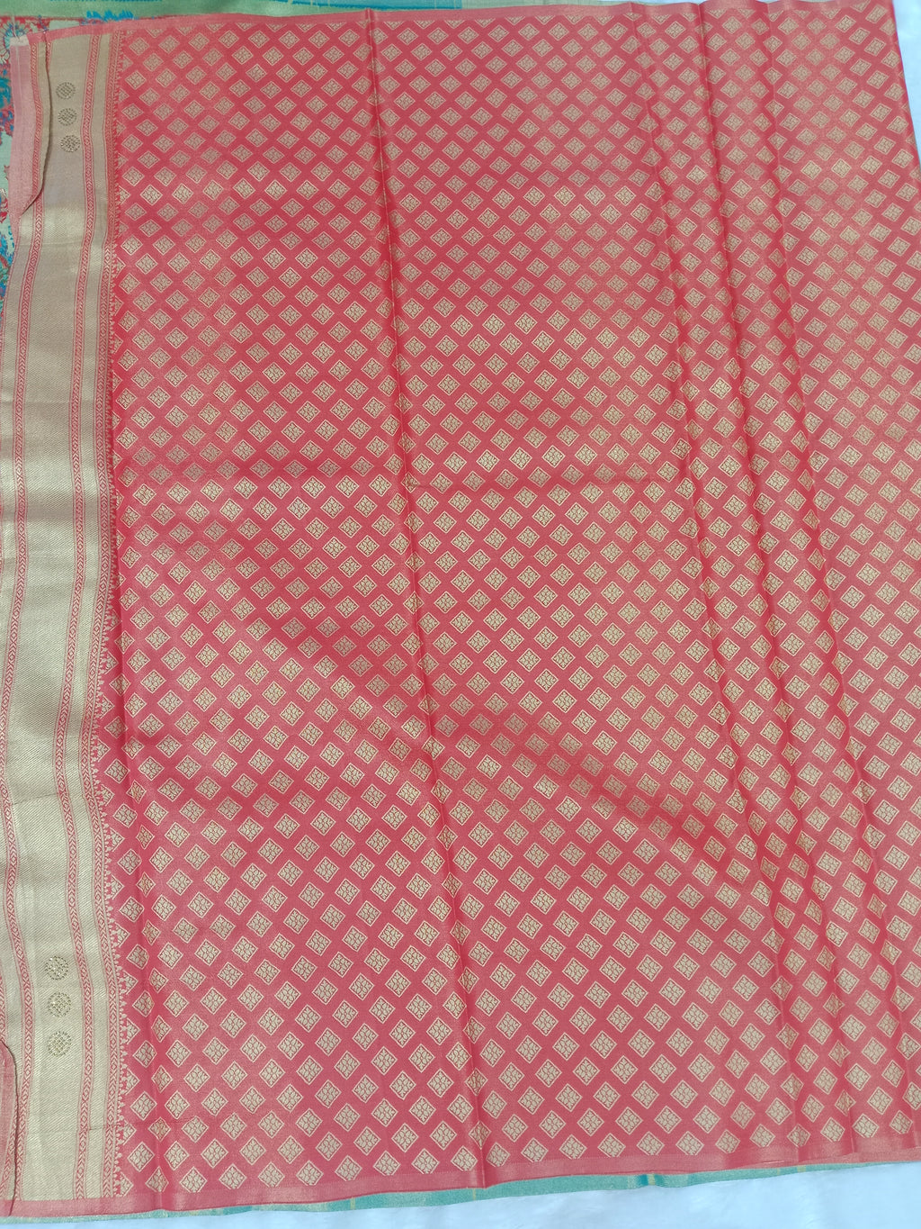 MEHNDI  GREEN BANARASI SILK SAREE