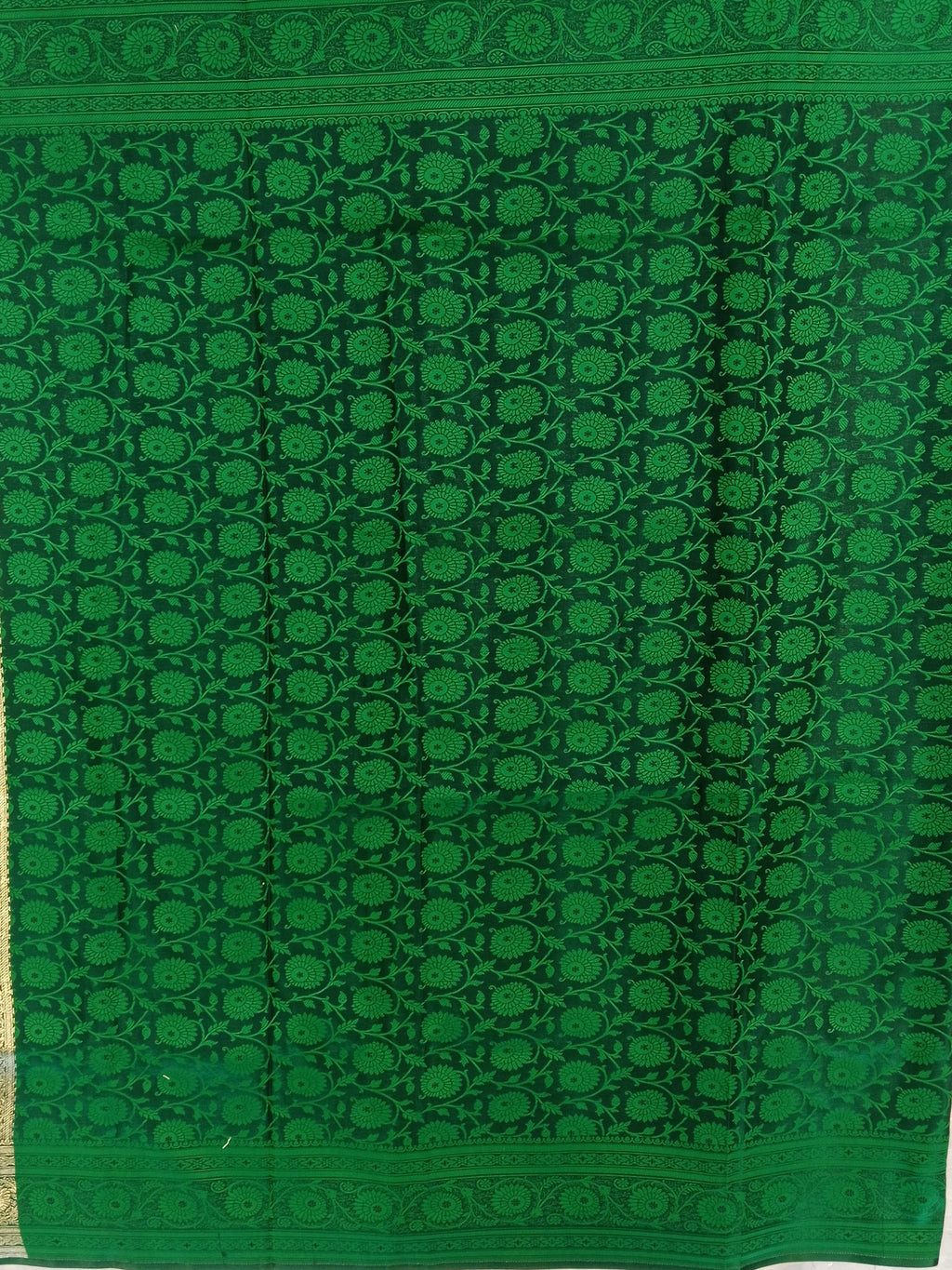 ROYAL BLUE BANARASI SILK SAREE WITH CONTRAST EMERALD GREEN