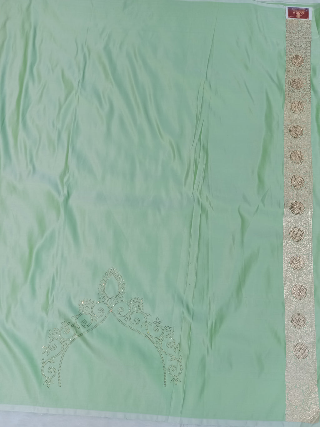 MINT GREEN BANARASI SILK SAREE
