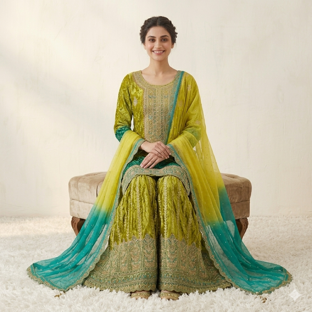 LIME GREEN FABLE SHARARA