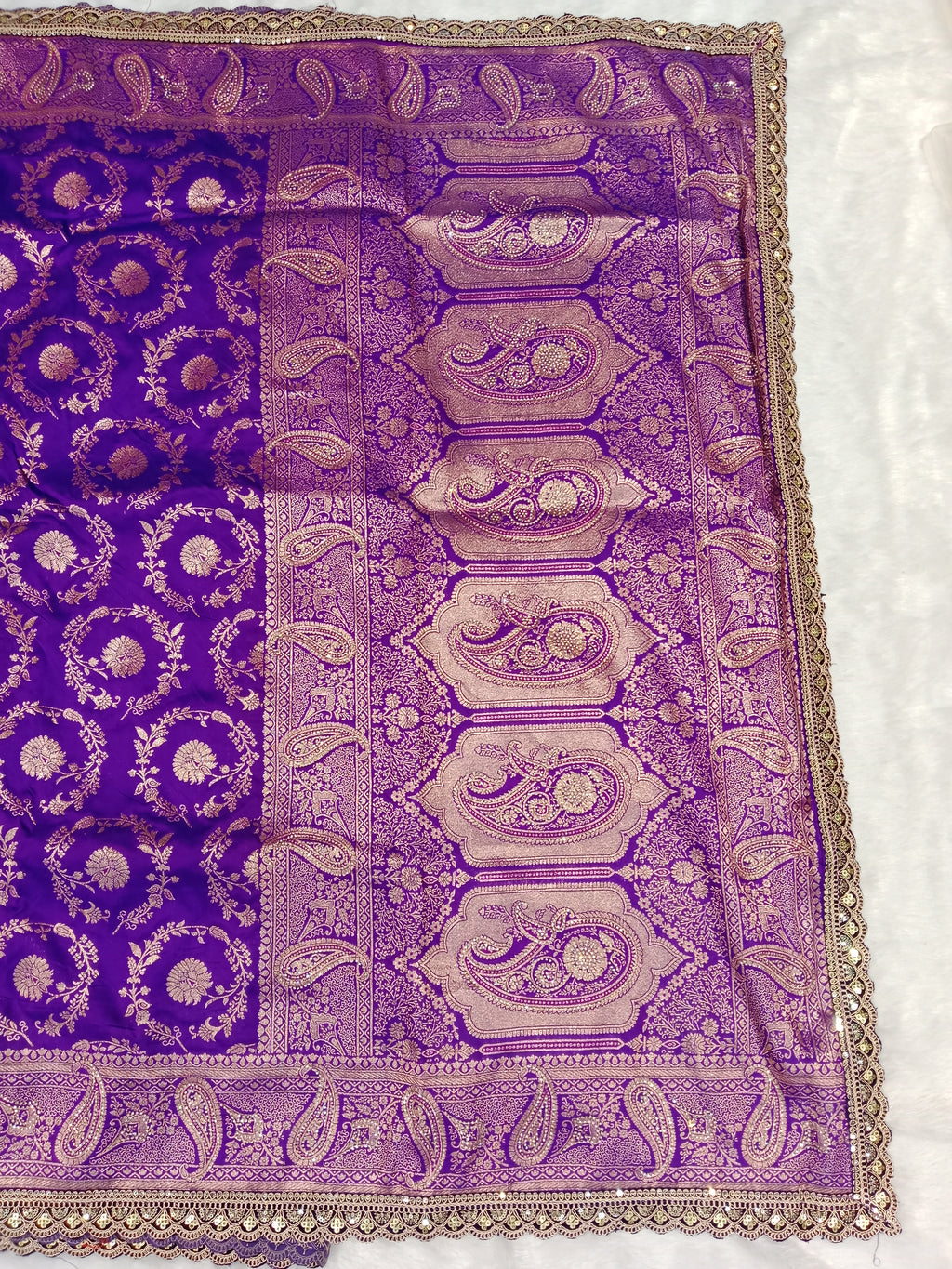 ROYAL PURPLE BANARASI SILK SAREE