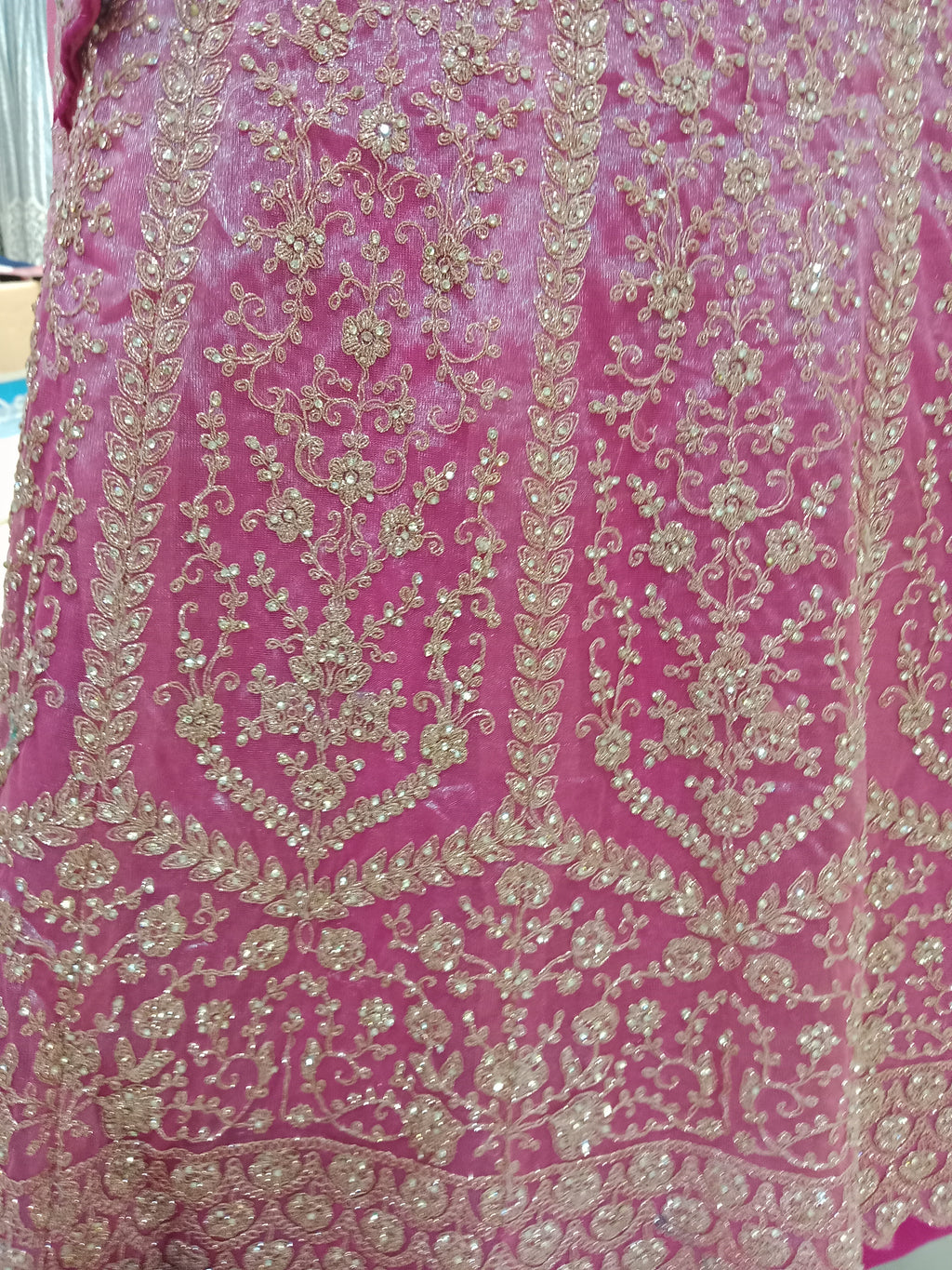 RANI PINK ORGANZA LEHENGA