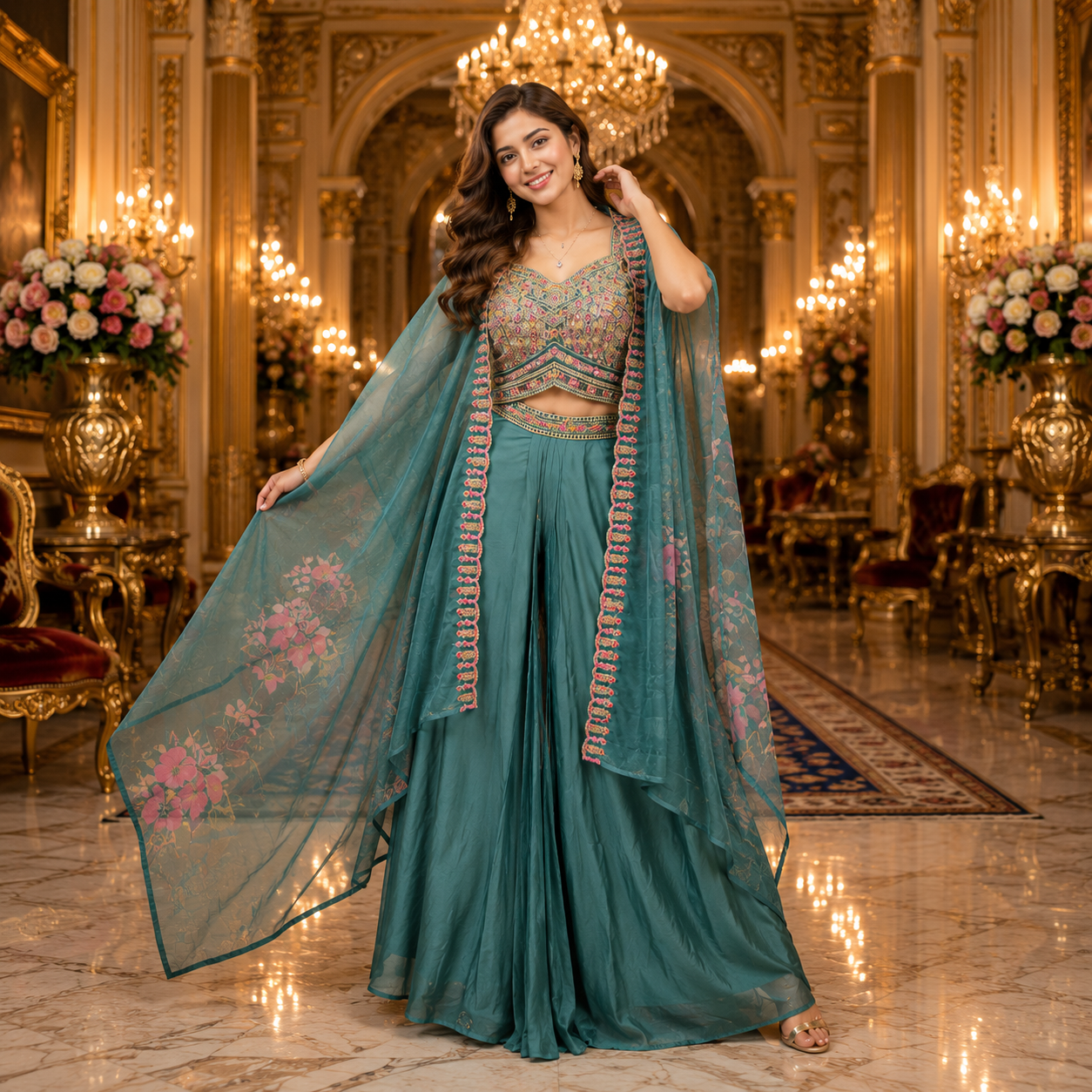 SEAFOAM GREEN LILY SHARARA