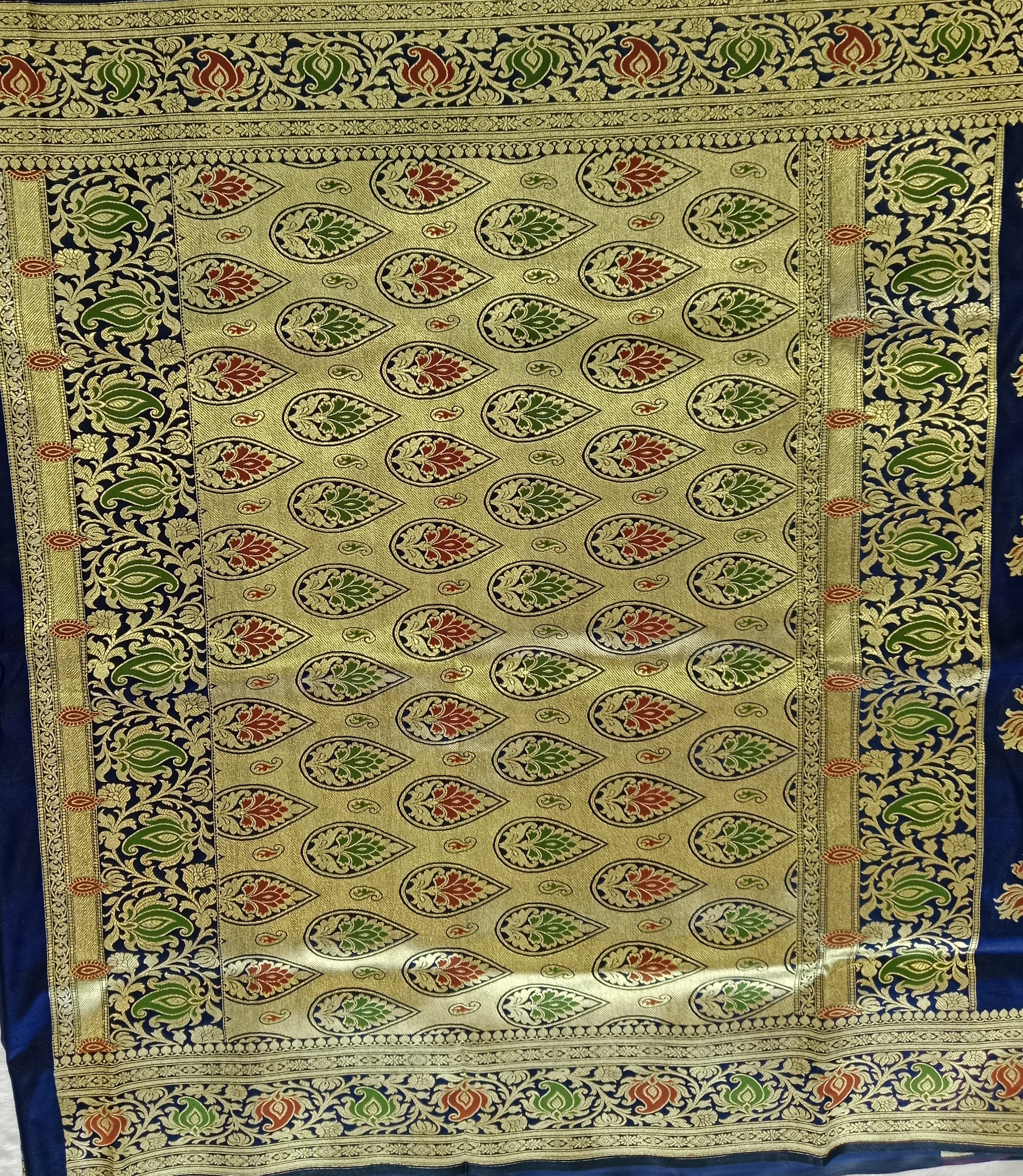 MIDNIGHT BLUE BANARASI SILK SAREES
