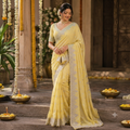 BUTTER YELLOW SAREE