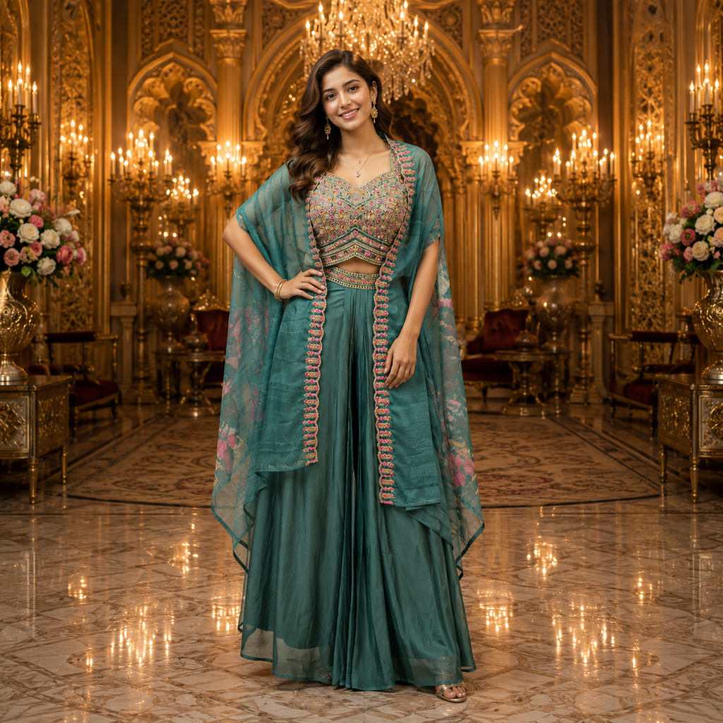 SEAFOAM GREEN LILY SHARARA