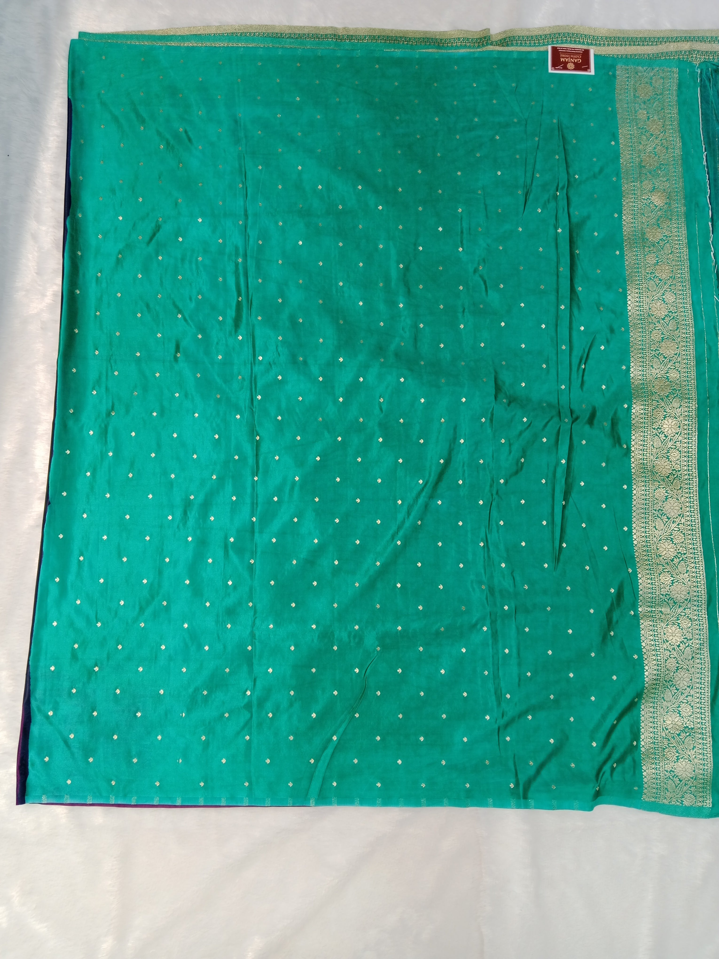 MAGENTA TEAL BANARASI SILK SAREE