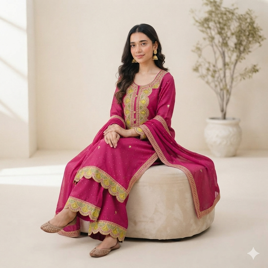 RANI PINK DREAM SHARARA