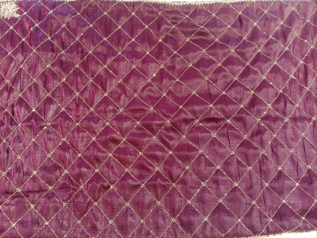 WINE PURPLE SAREE