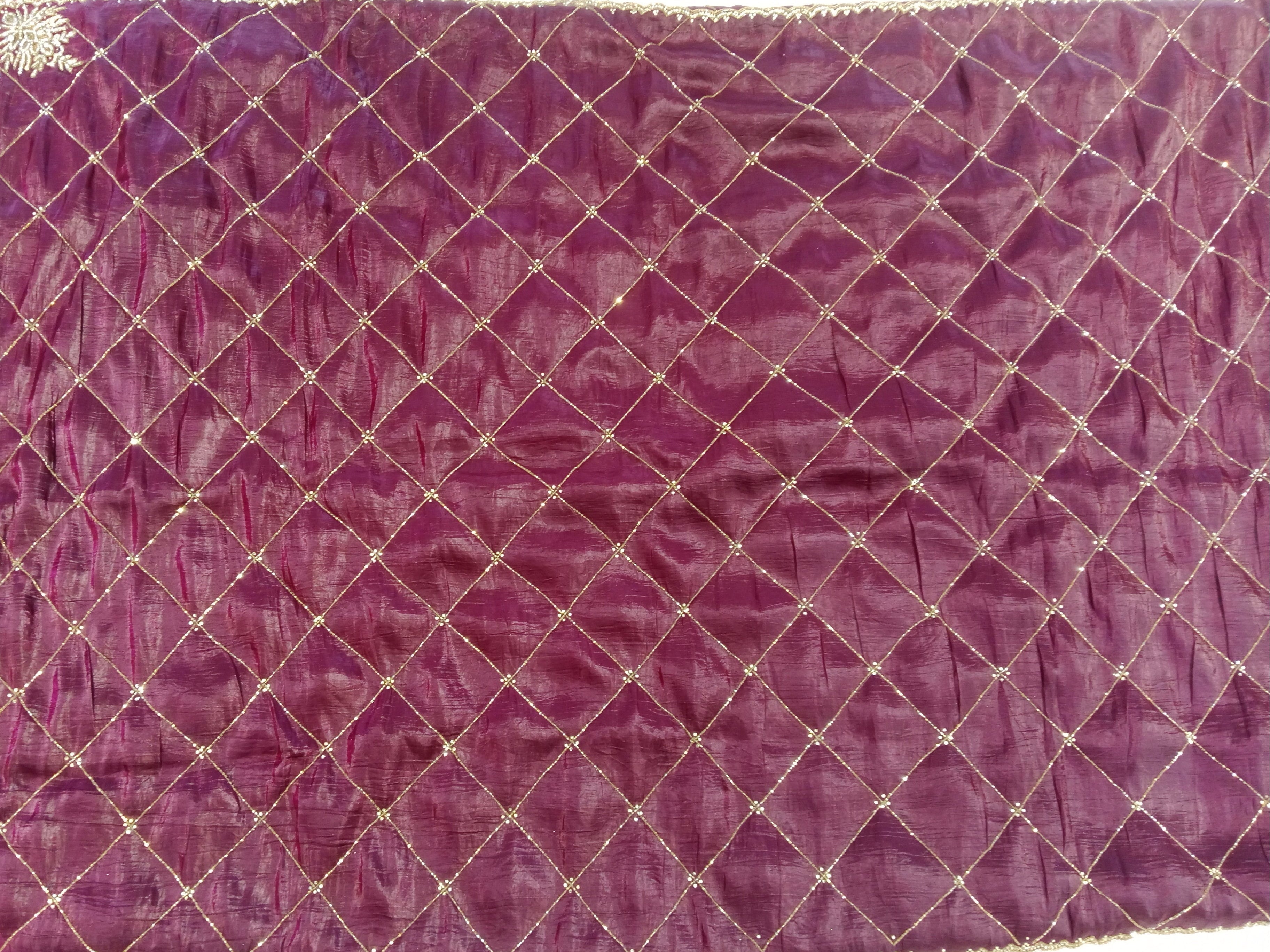 WINE PURPLE SAREE