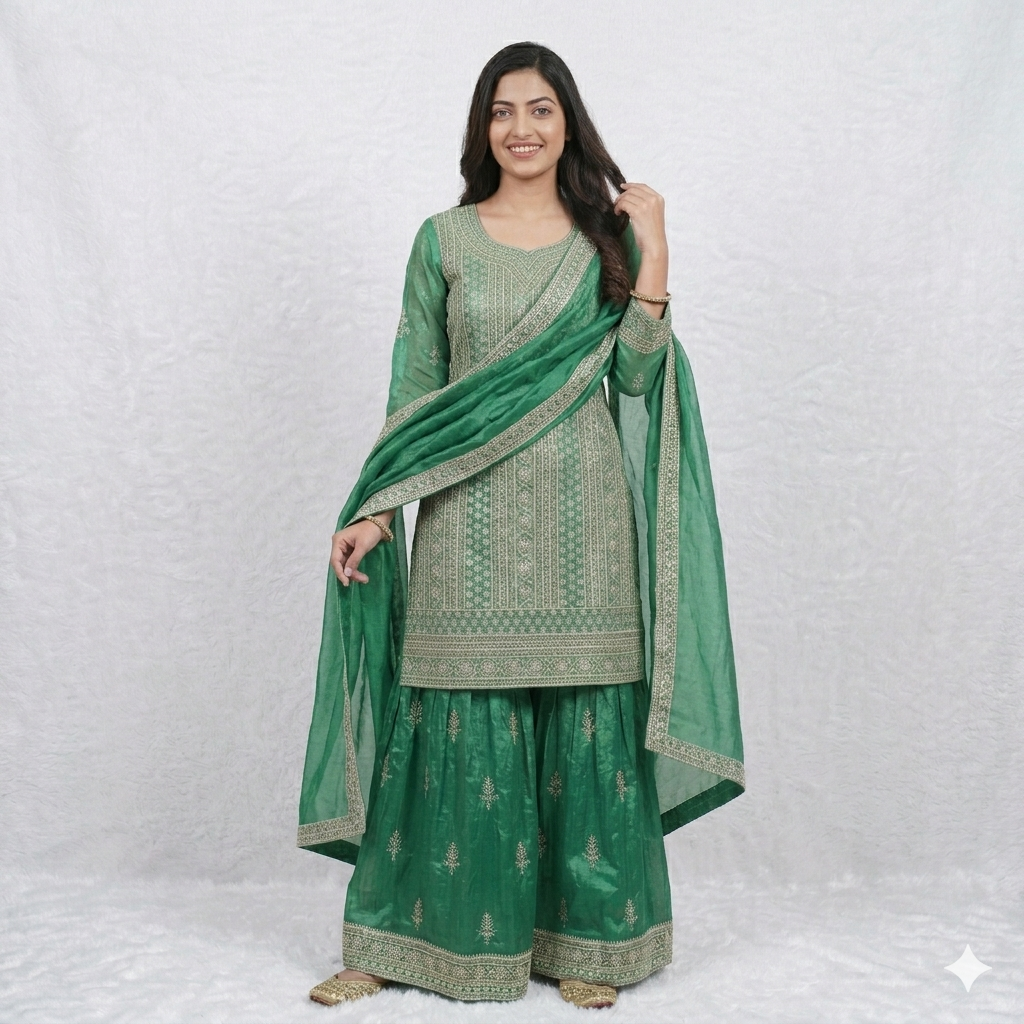 EMERALD GREEN CELESTE SHARARA
