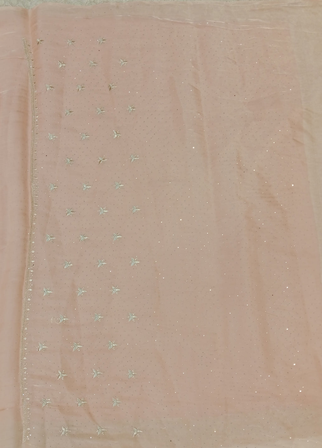 BLUSH PINK GEORGETTE SAREE