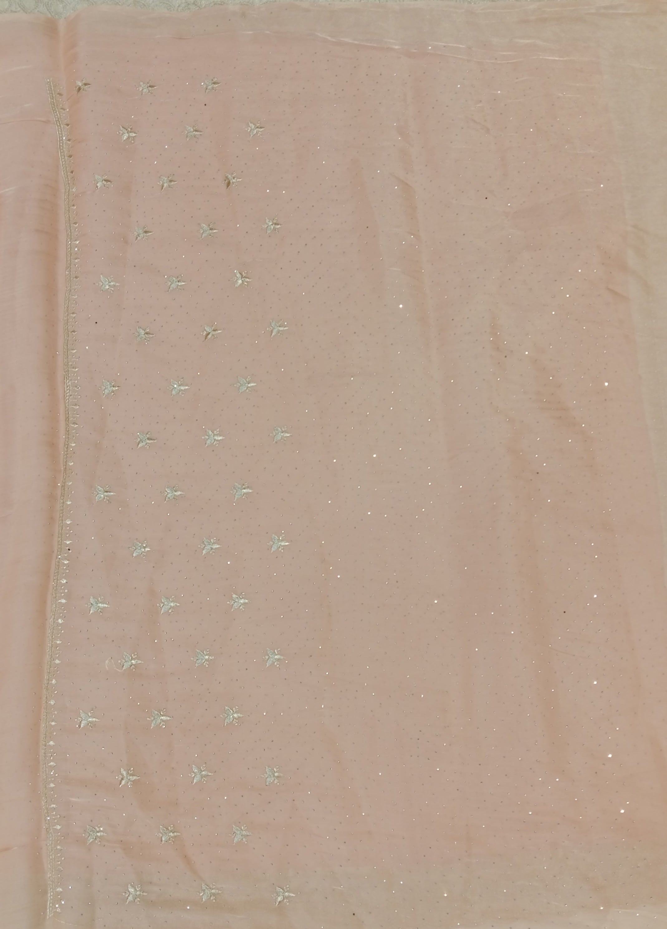 BLUSH PINK GEORGETTE SAREE