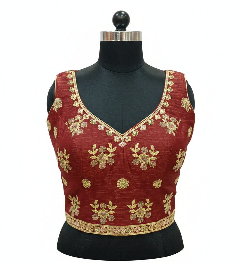 BRICK RED LEHENGA