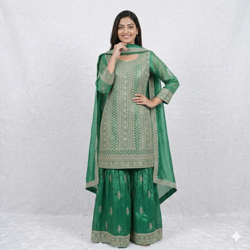 EMERALD GREEN CELESTE SHARARA