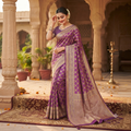 ROYAL JAMUNI PURPLE BANARASI SILK SAREE