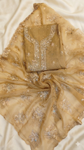 GOLDEN BRIDGE EMBROIDERED DRESS MATERIAL