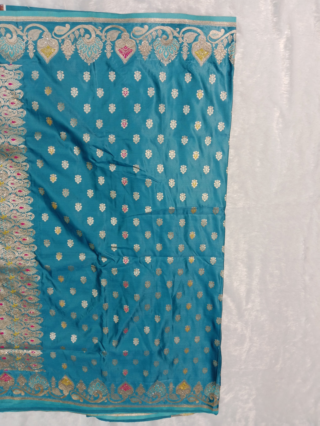 SKY BLUE BANARASI SILK SAREE