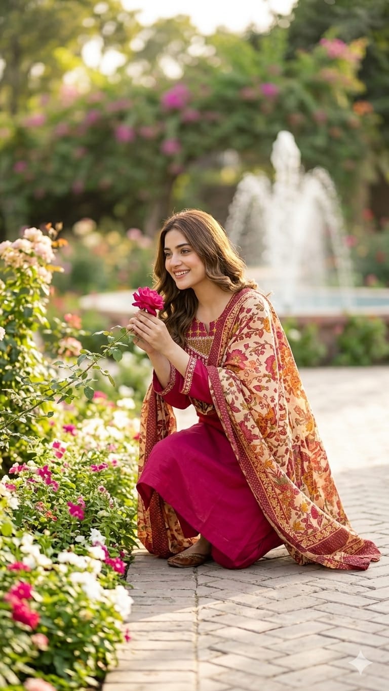 RANI PINK KURTI SET
