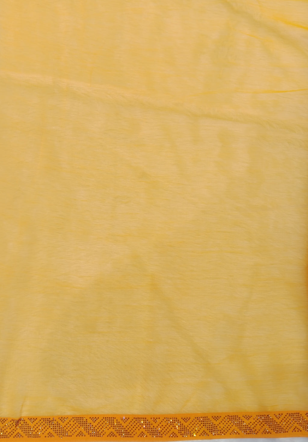 MUSTARD YELLOW CHIKANKARI/EMBROIDERED GEORGETTE SAREE
