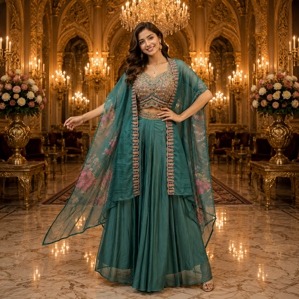 SEAFOAM GREEN LILY SHARARA