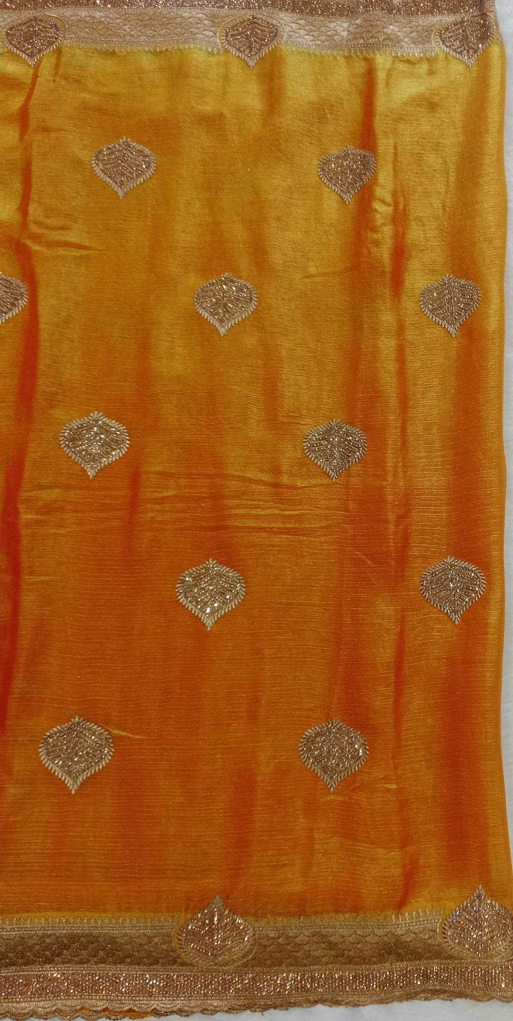 YELLOW FANCY SAREE