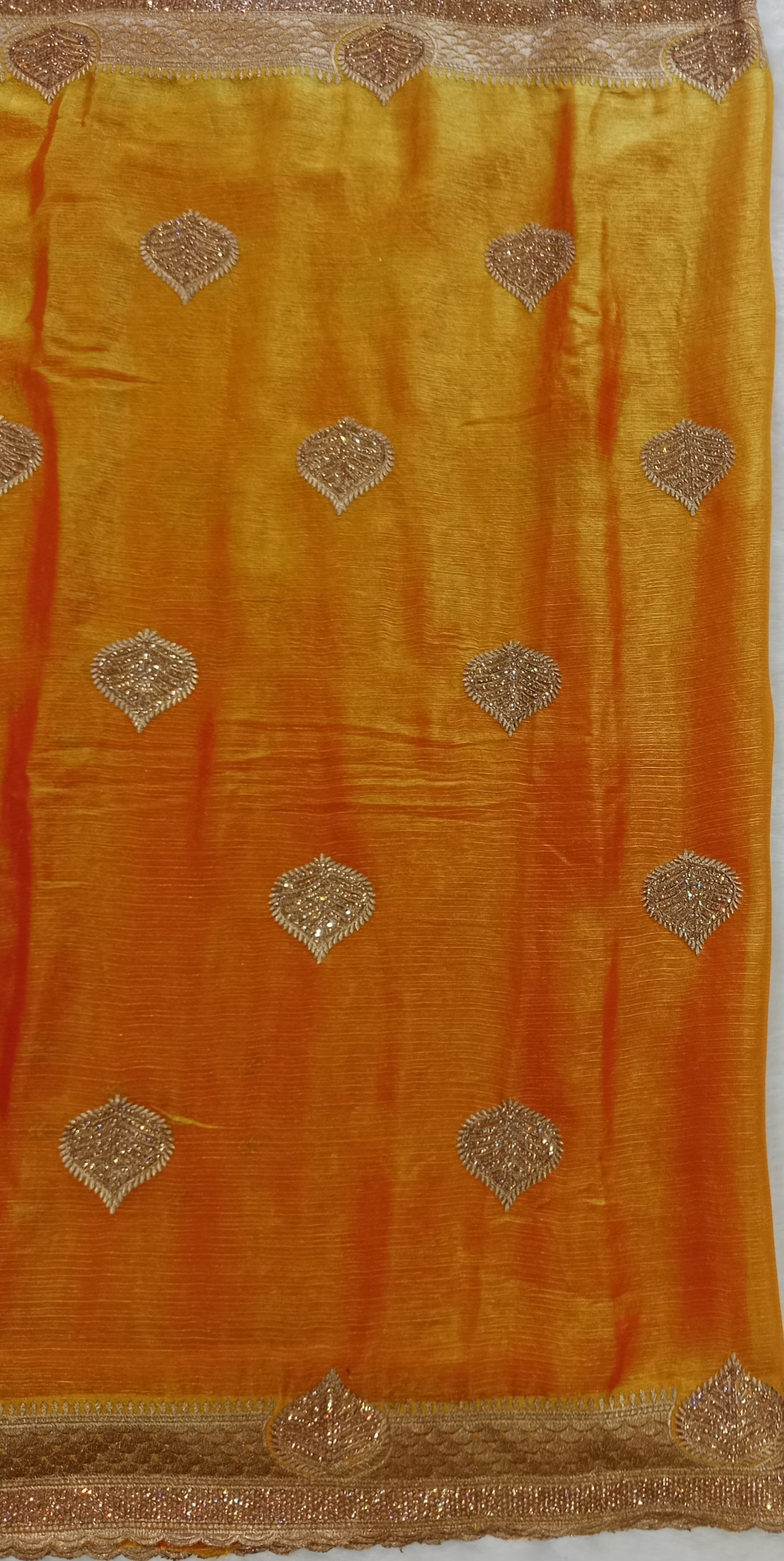 YELLOW FANCY SAREE
