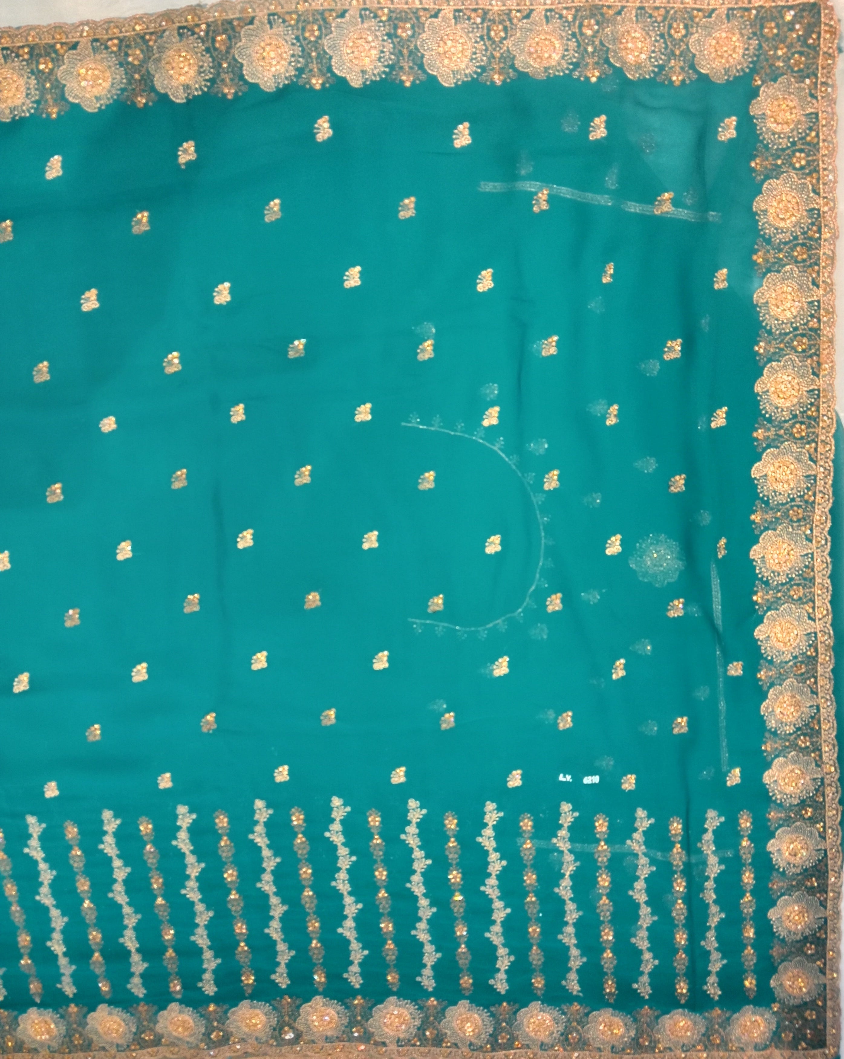 TEAL SAREE