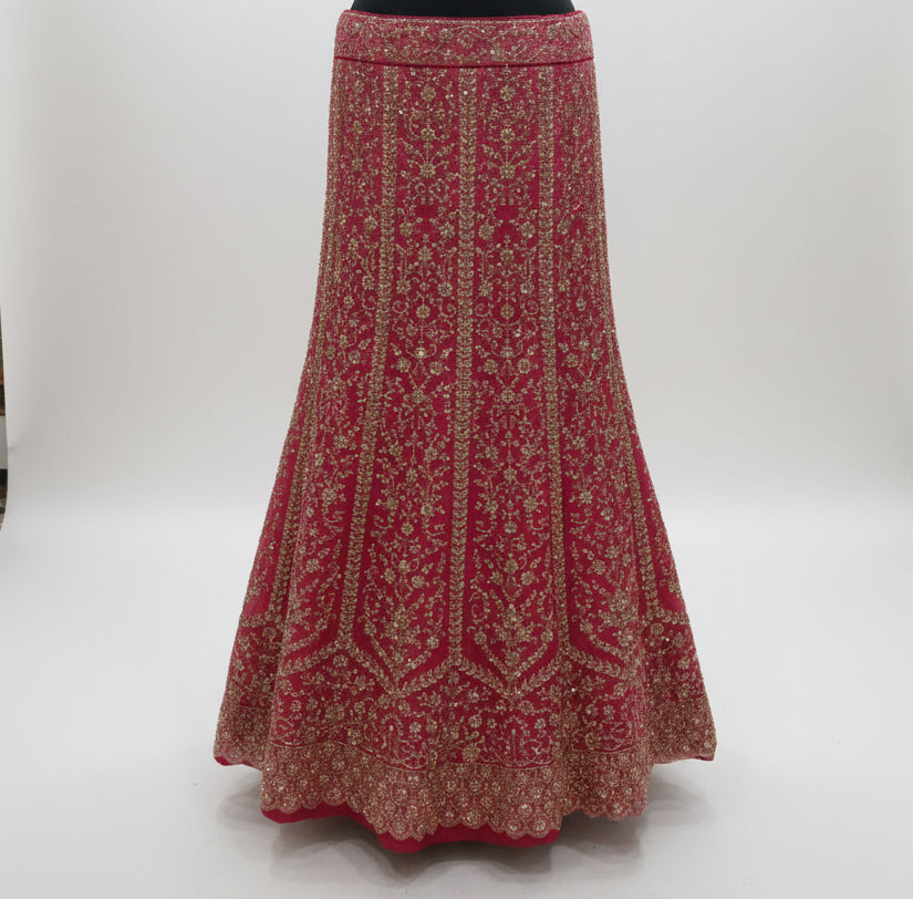 RANI PINK ORGANZA LEHENGA