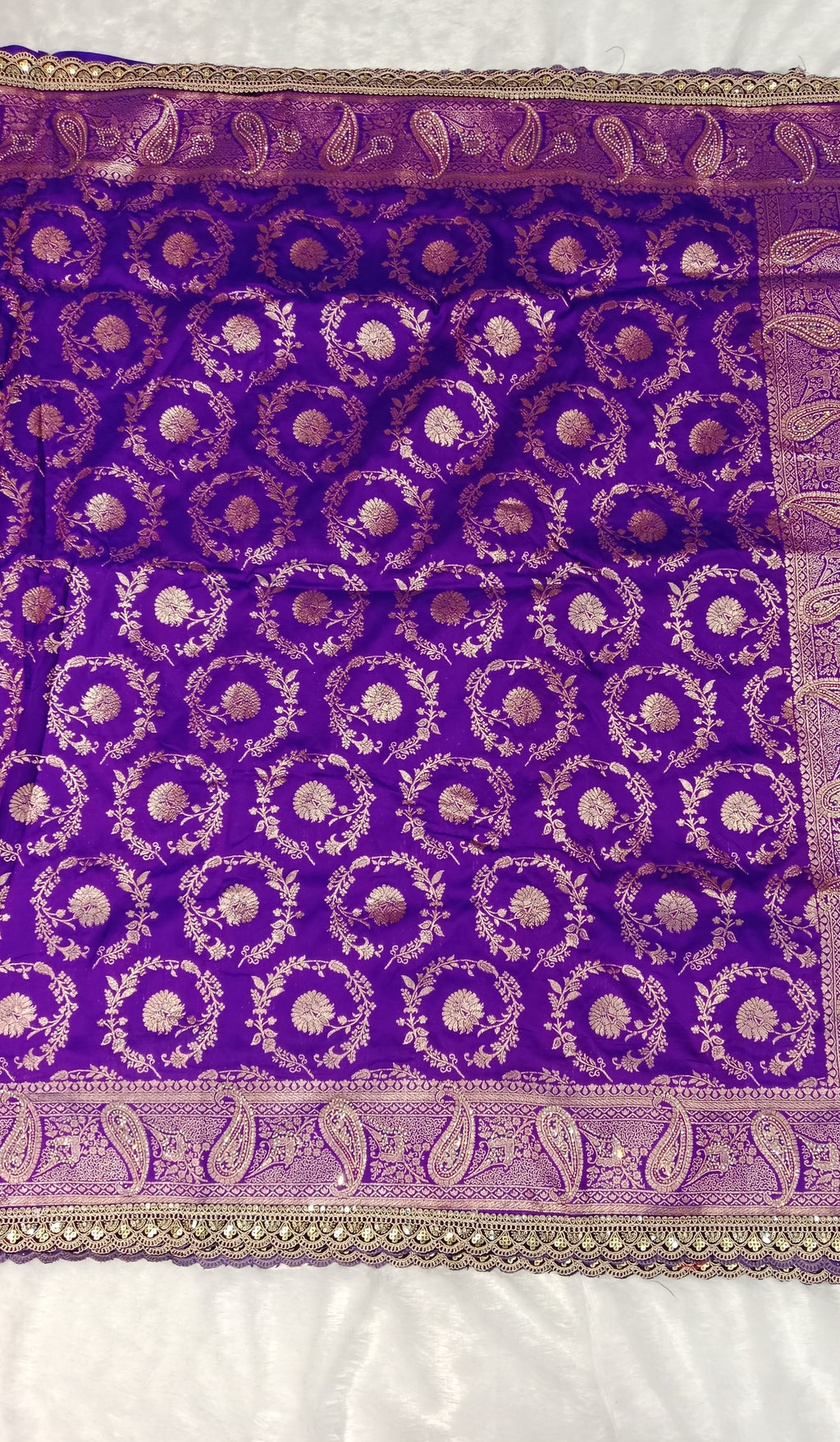 ROYAL PURPLE BANARASI SILK SAREE