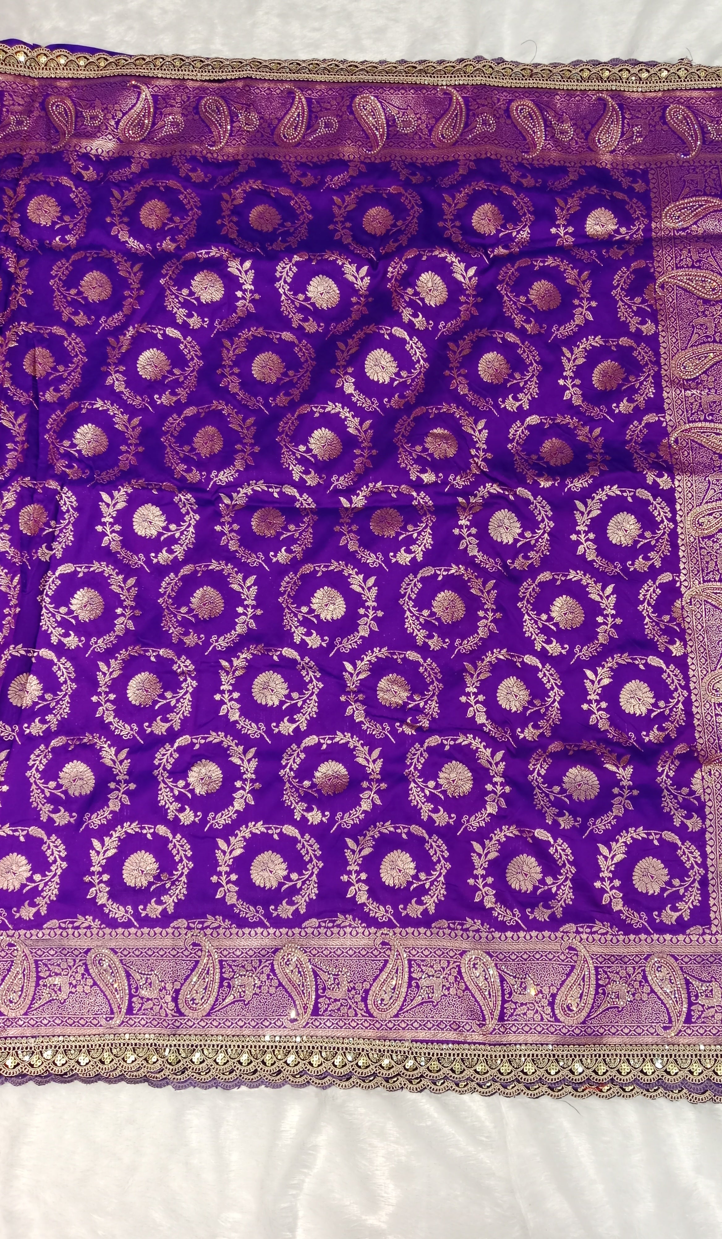 ROYAL PURPLE BANARASI SILK SAREE