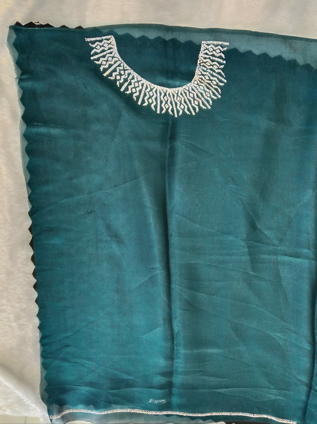 TEAL GEORGETTE SAREE