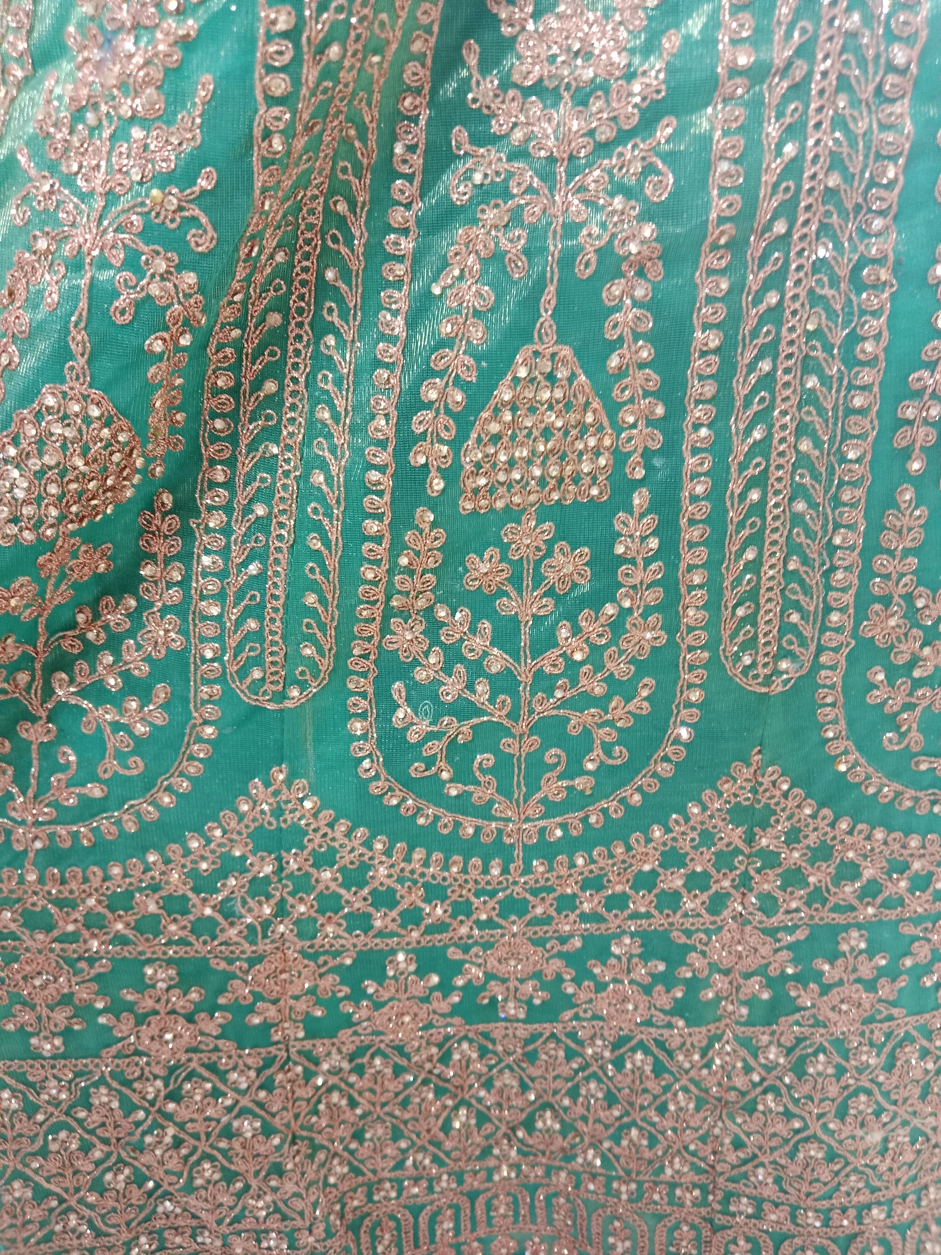 EMERALD GREEN LEHENGA
