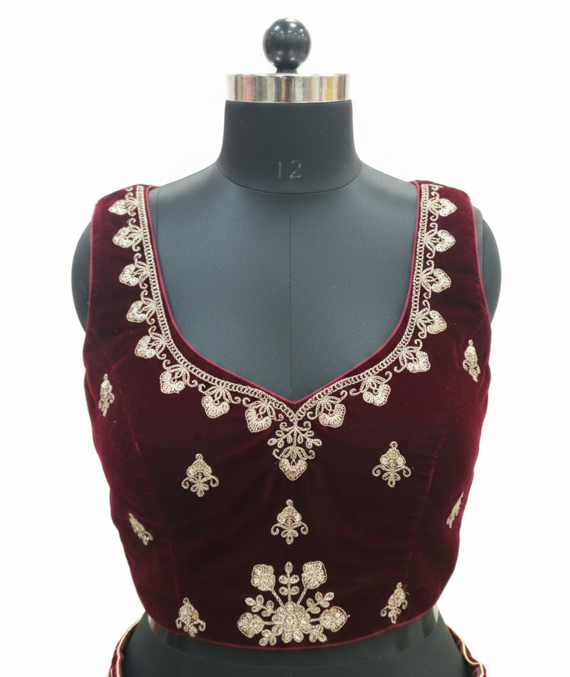 DEEP WINE RAJWADA LEHENGA