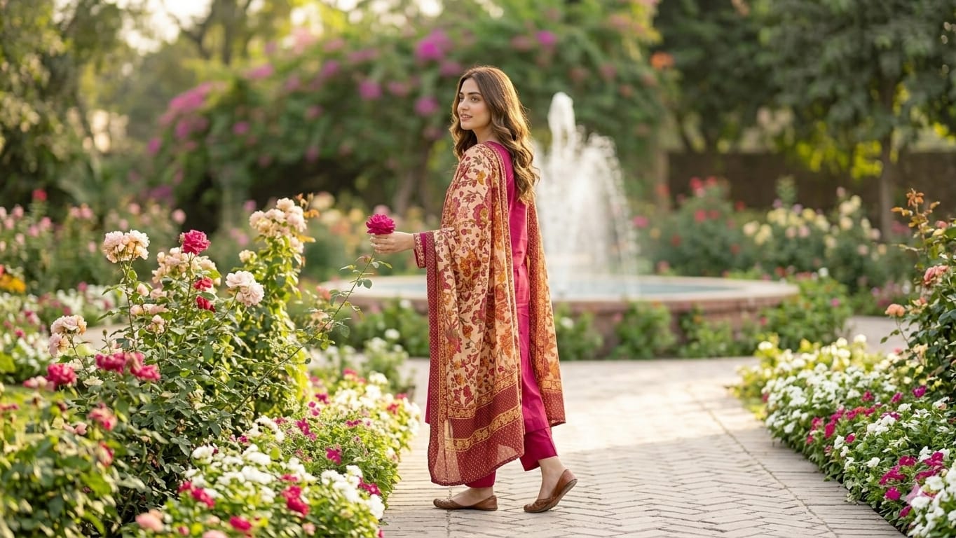 RANI PINK KURTI SET