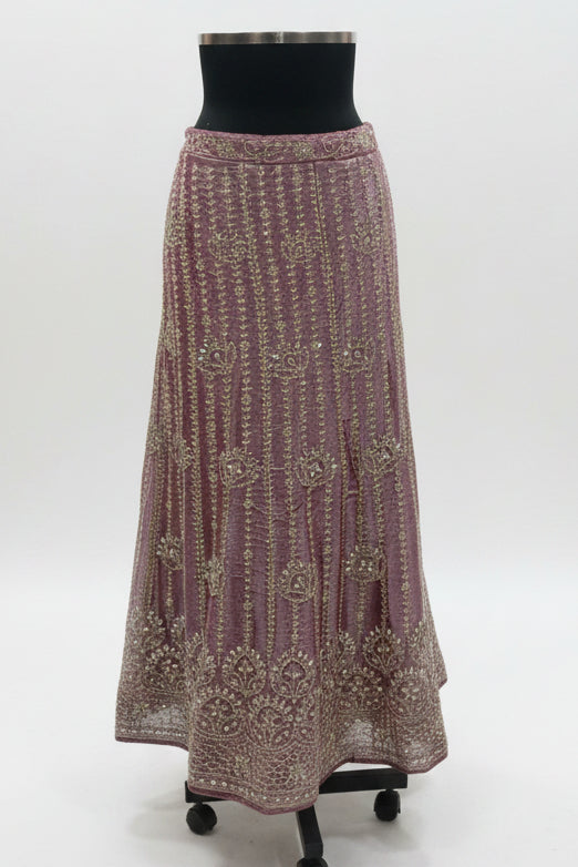 DUSTY PURPLE EMBROIDERED LEHENGA