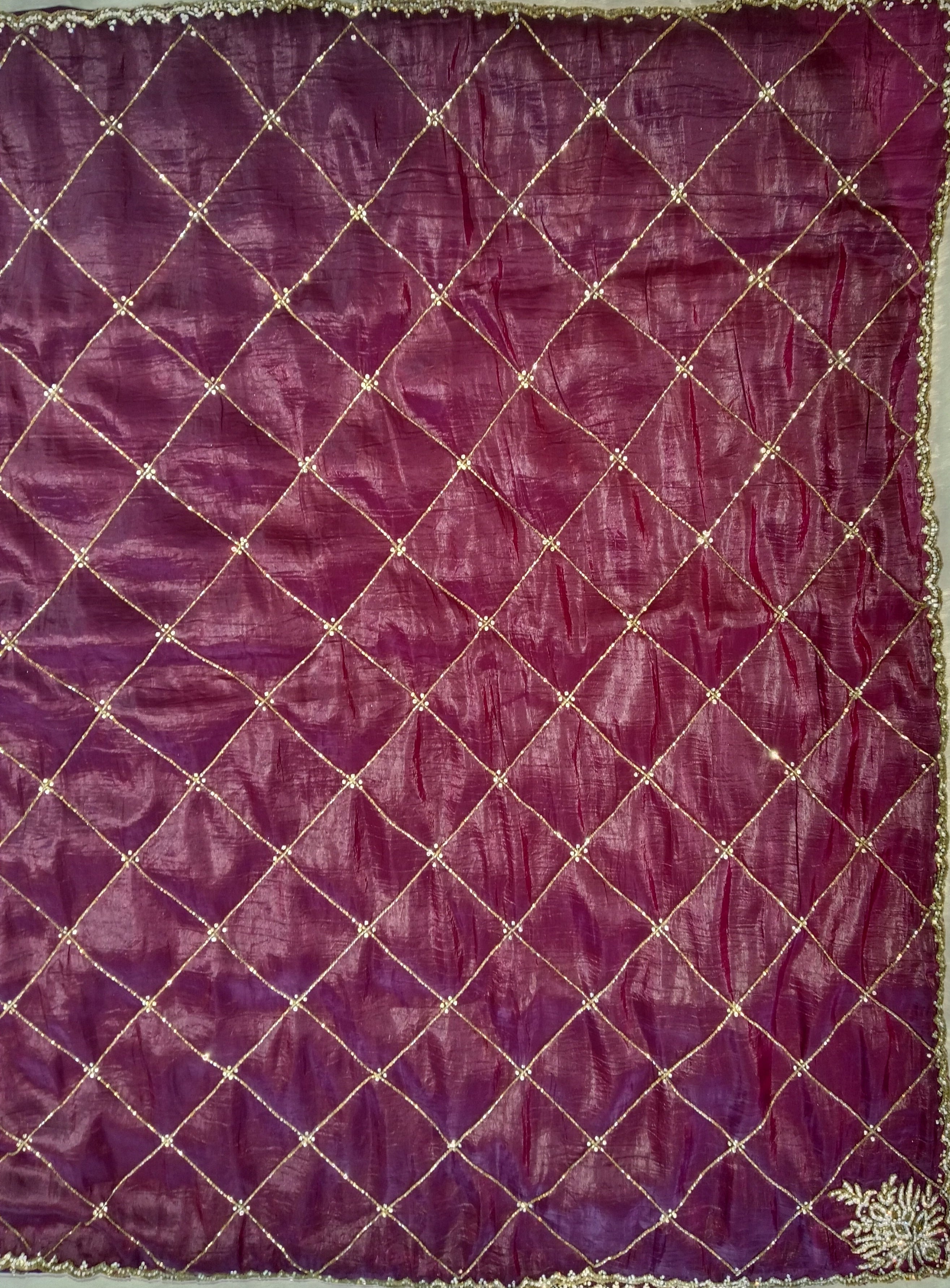 WINE PURPLE SAREE