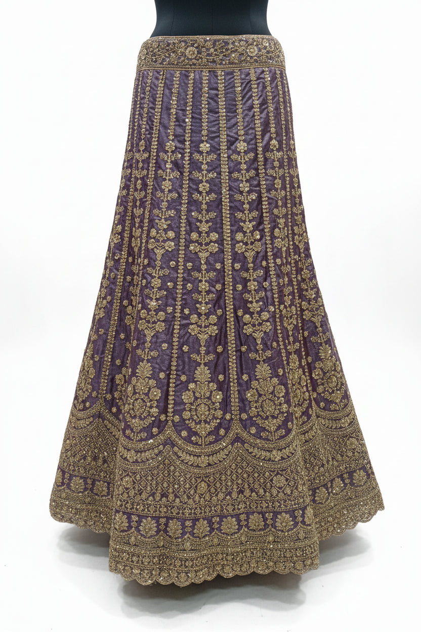 DUSTY LAVENDER LEHENGA