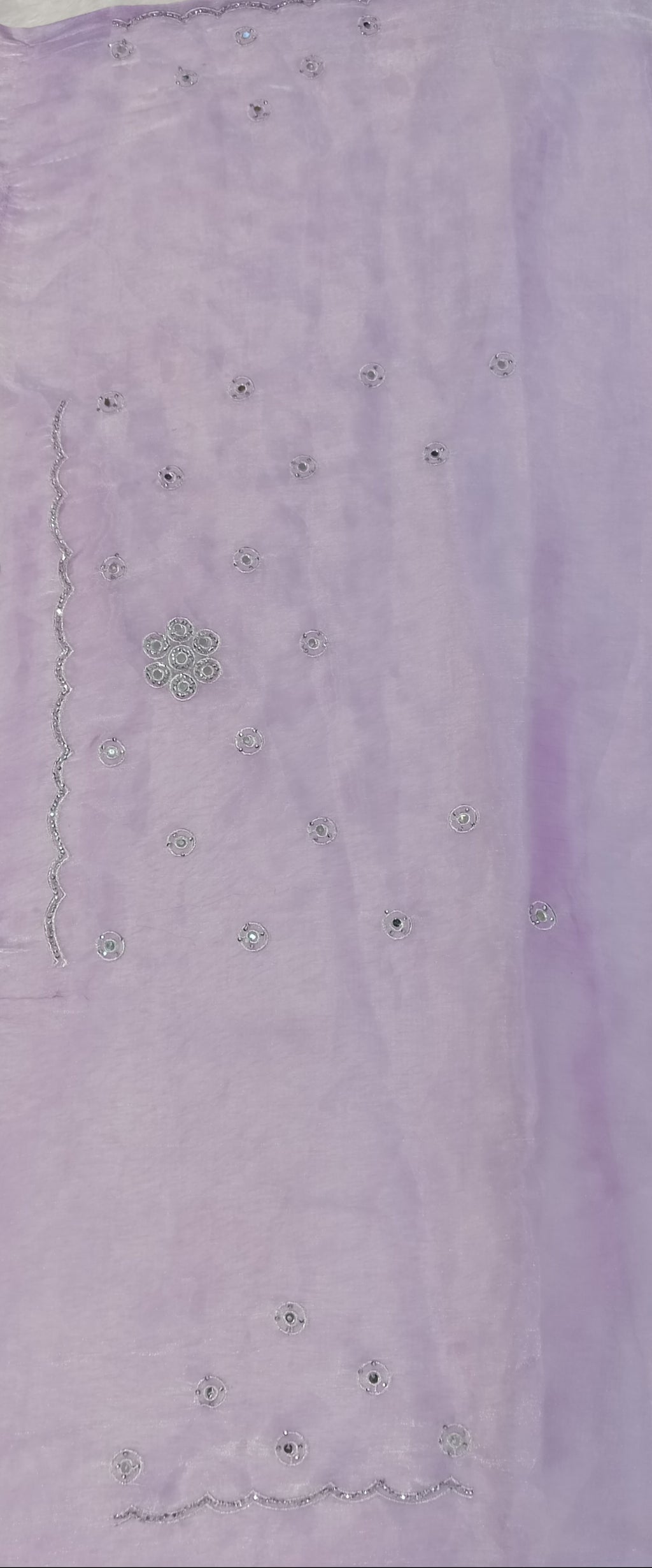 LAVENDER ORGANZA TISSUE SAREE