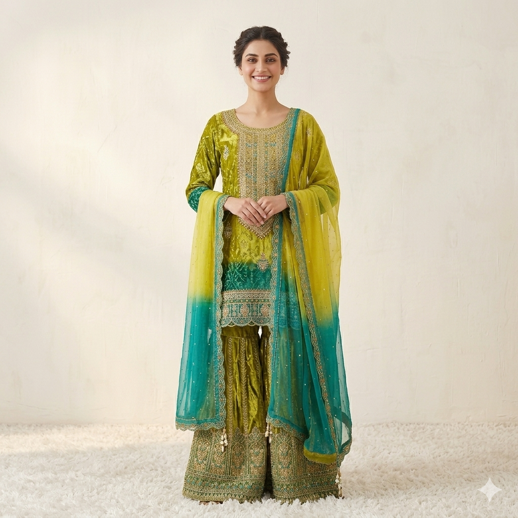 LIME GREEN FABLE SHARARA