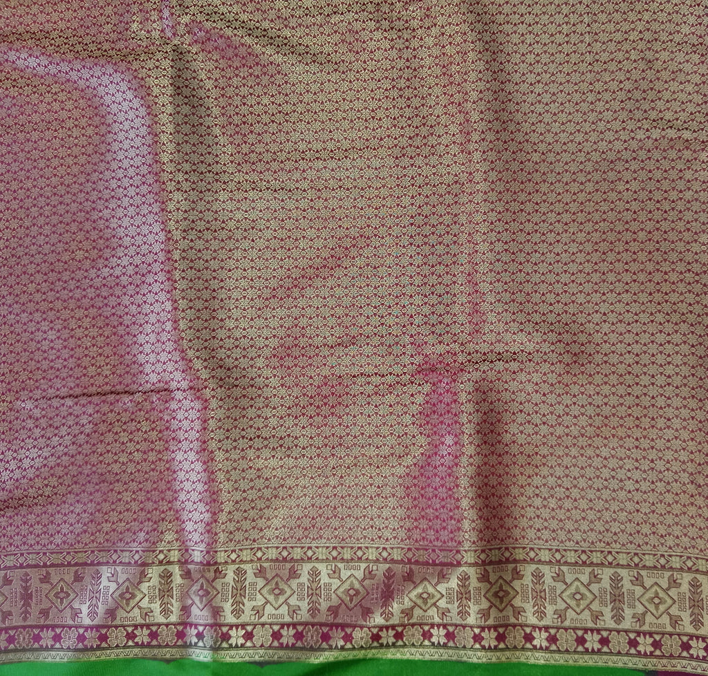 MEHENDI -GREEN KANCHIPURAM SILK SAREE