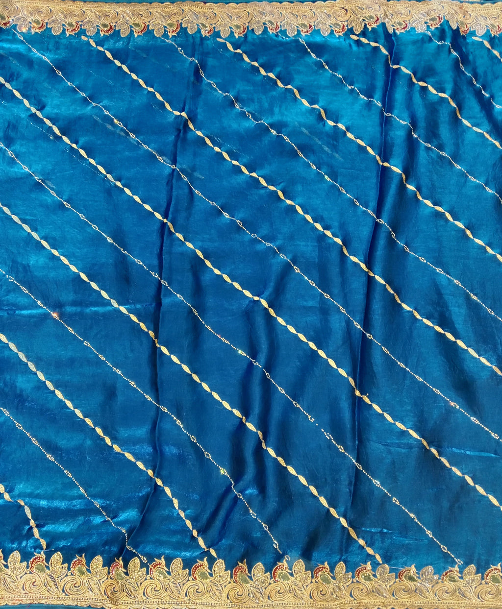 PEACOCK BLUE SAREE