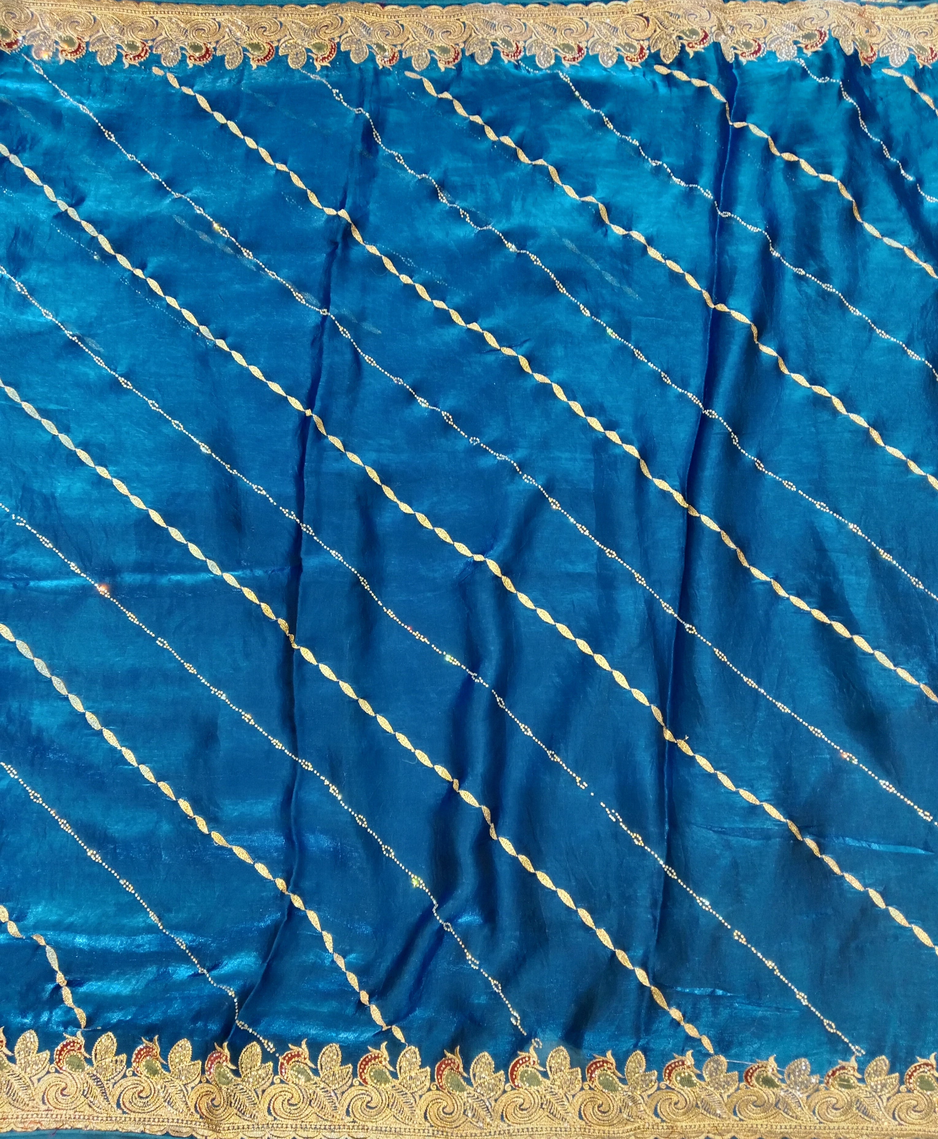 PEACOCK BLUE SAREE