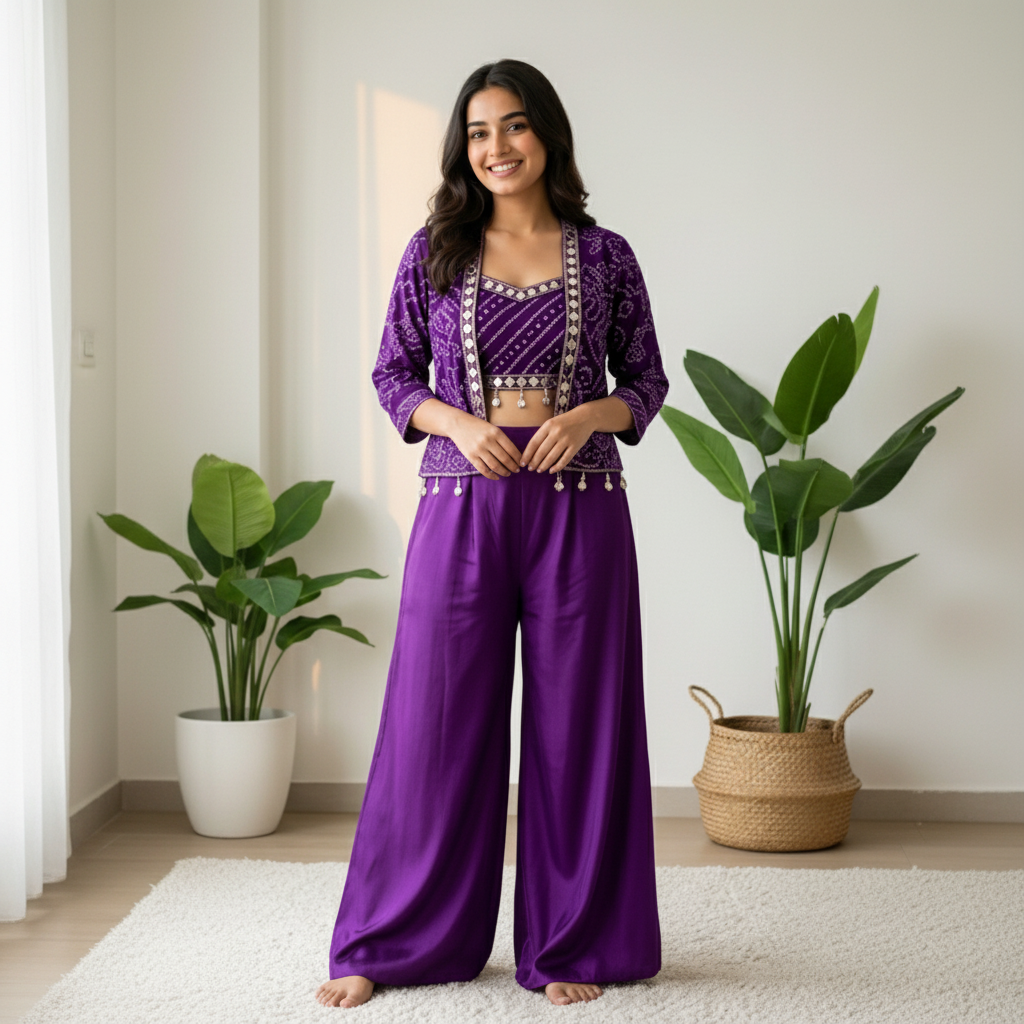 ROYAL PURPLE CHARM SHARARA