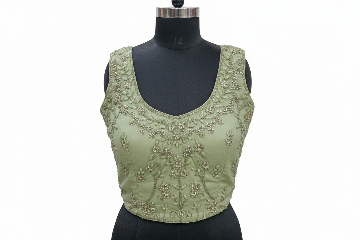 SAGE GREEN LEHENGA